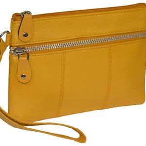 Women's leather handbag storage bag